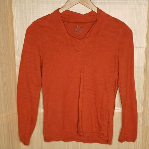 neon buddha Tops - Neon Buddha Womens Orange Long Sleeve Knit Top Medium